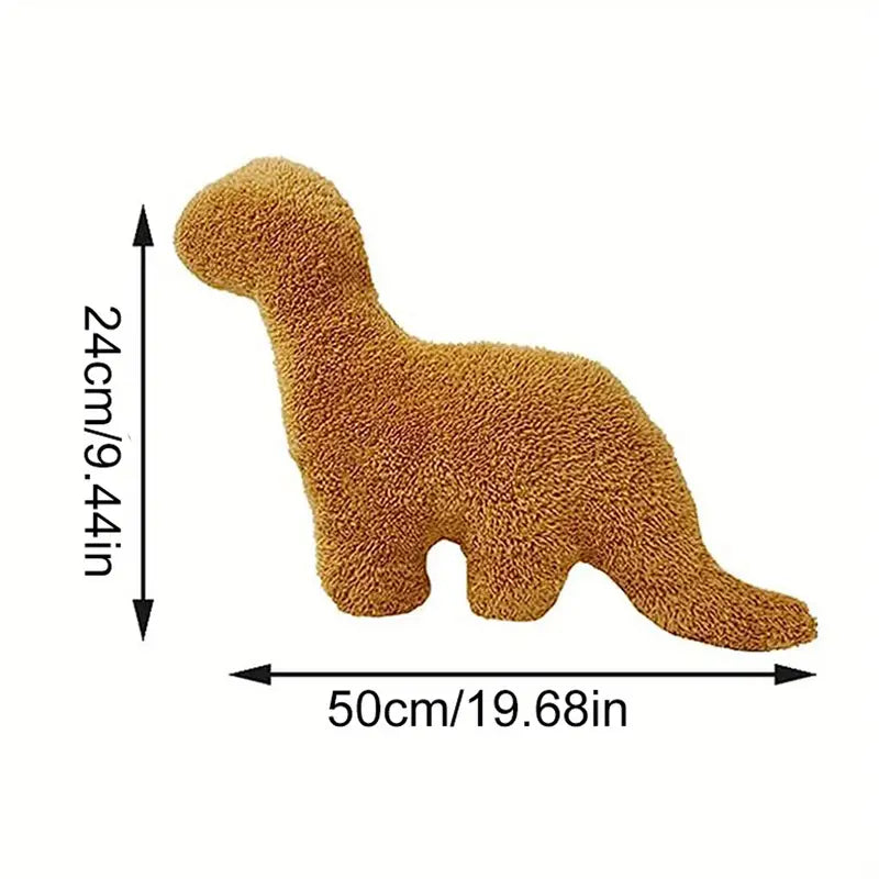 Dino Nugget Plüschkissen - Kuscheliges und lustiges Kissen für alle Dinosaurier-Liebhaber