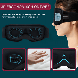 Ergonomische Schlafmaske mit druckfreiem Design für die Augen - für einen natürlichen und erholsamen Schlaf