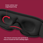 Ergonomische Schlafmaske mit druckfreiem Design für die Augen - für einen natürlichen und erholsamen Schlaf