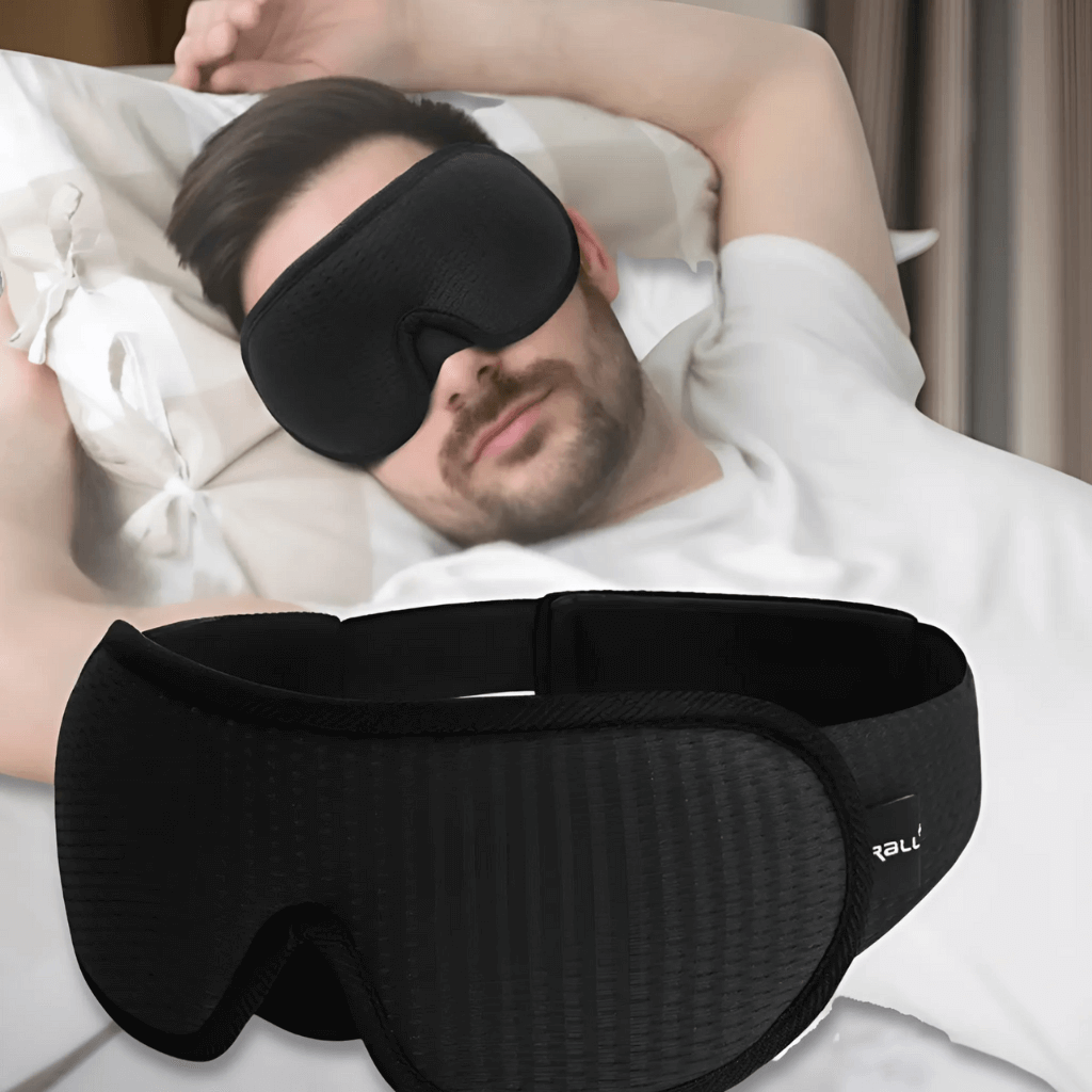 Ergonomische Schlafmaske mit druckfreiem Design für die Augen - für einen natürlichen und erholsamen Schlaf